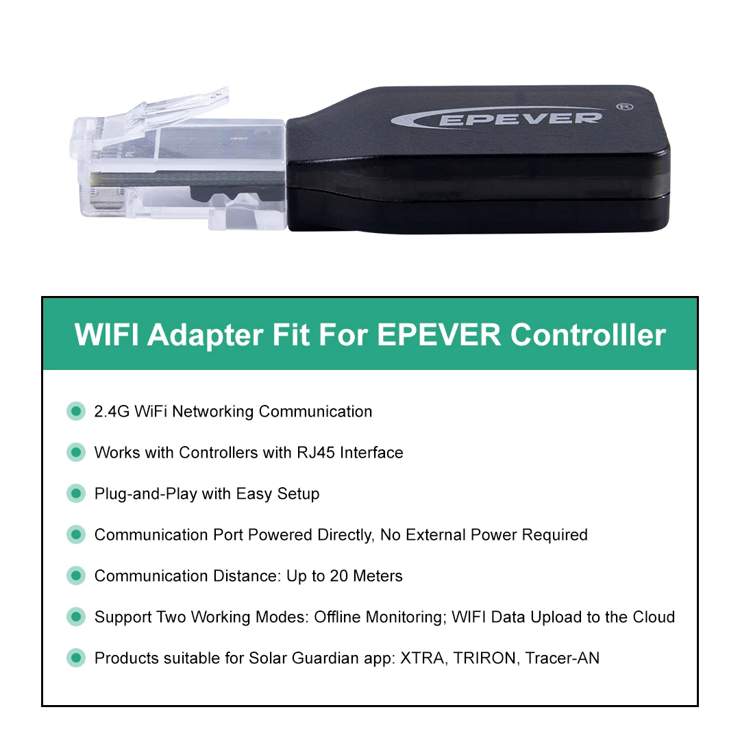 EPEVER WiFi 2,4G RJ45 D WIFI B - Drone Solar Charger reseña y precio